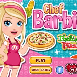 barbie cooking pizza